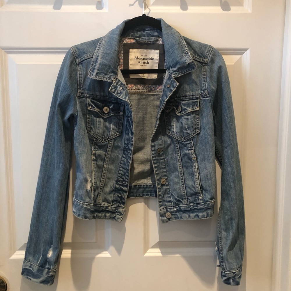 Abercrombie & Fitch Distressed Jean Jacket
